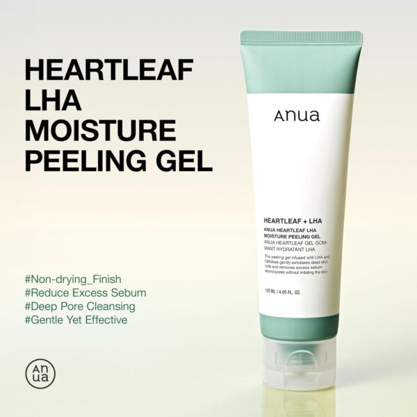 ANUA HEARTLEAF LHA MOISTURE PEELING GEL 120ml / 4.05ft oz - Image 6